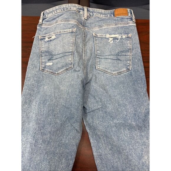 American Eagle Next Level Stretch V-Waist Super Hi-Rise Flare Size 12 Long - Picture 6 of 12